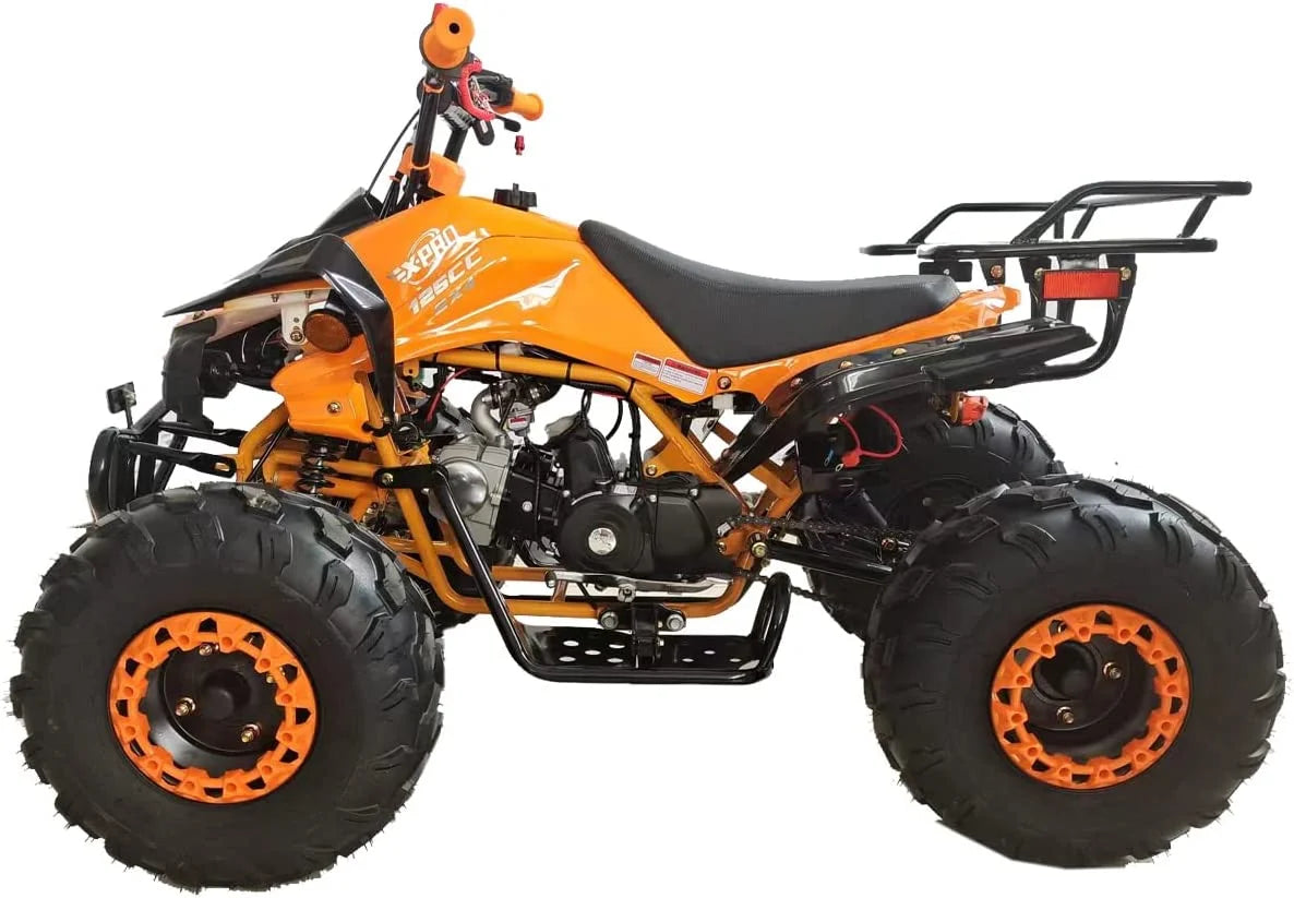 X-Pro Brand New Blast 125cc ATV with Automatic Transmission Reverse LED Headlights Big 19"/18" Tires