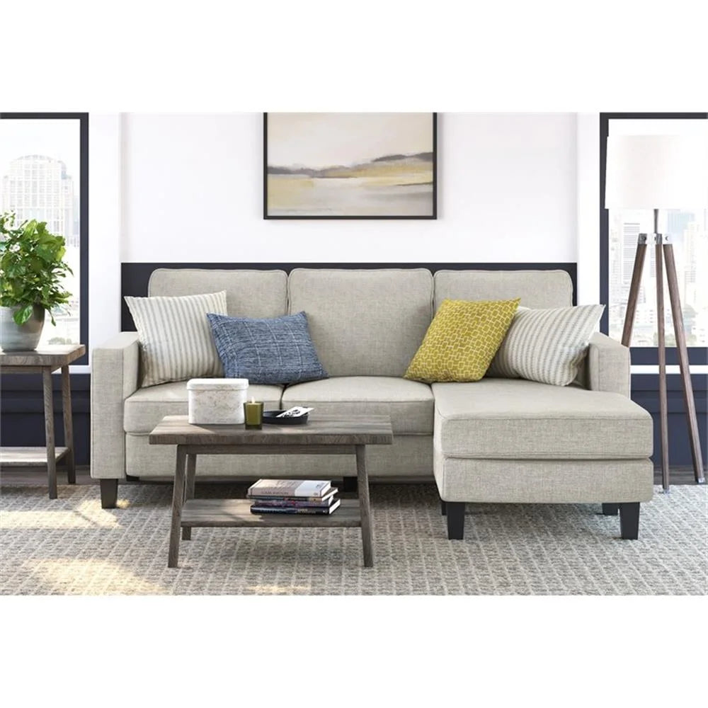 Serta Harmon Square Arm Sectional Navy Blue