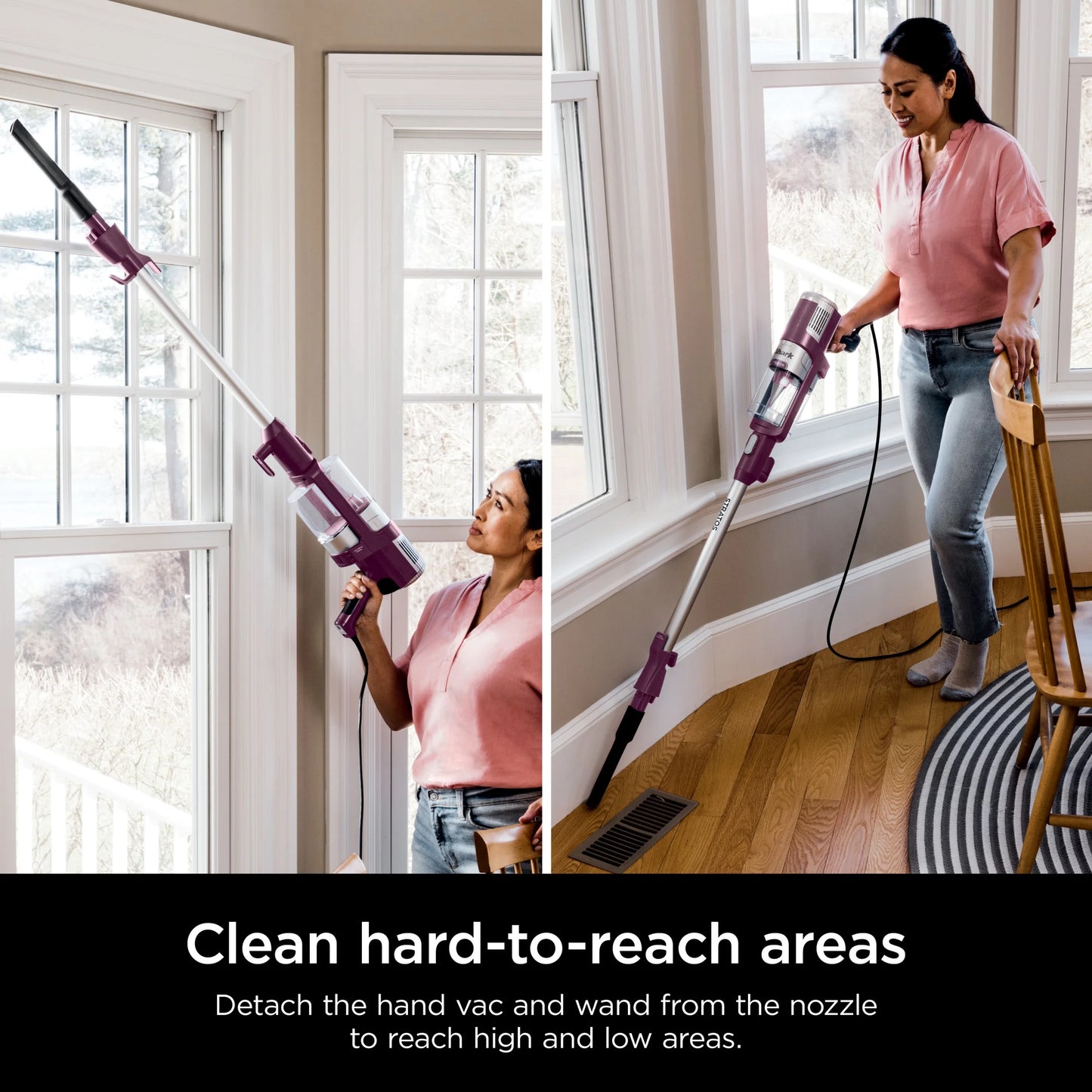 Shark Stratos? UltraLight Corded Stick Vacuum with DuoClean? PowerFins? HairPro?, Self-Cleaning Brushroll, and Odor Neutralizer Technology, HZ3000