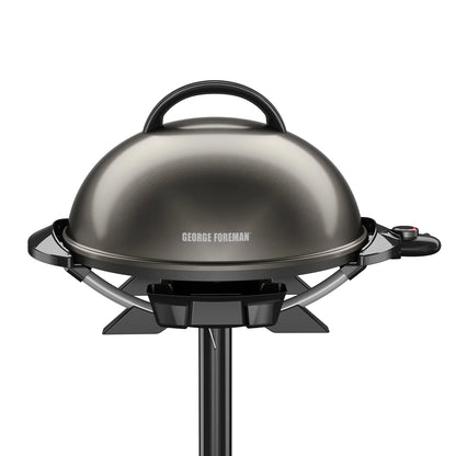 Foreman 15 Serving Nonstick Indoor/Outdoor Electric Grill in Gun Metal