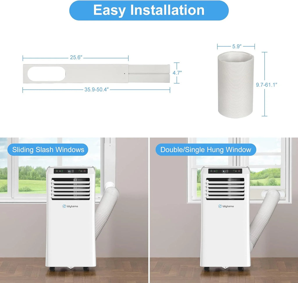 10,000 BTU Portable Air Conditioners  Smart WIFI Remote Control, 3-in-1 Portable AC Unit, Dehumidifier and Fan