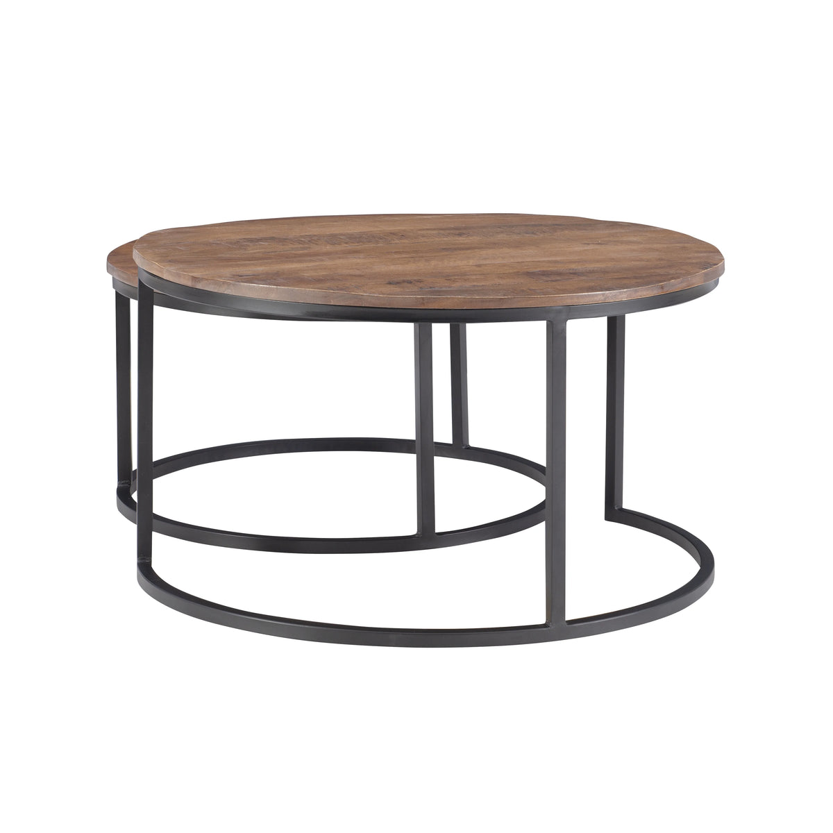 Darden Bohemian Nesting Coffee Tables, Set of 2, Black/Brown