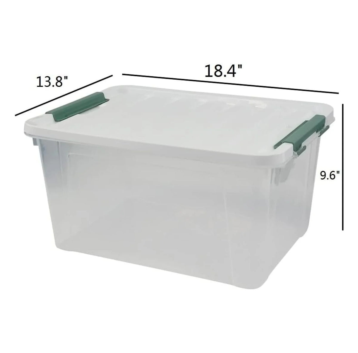 Clear Storage Bins 6-Pack, 35 Qt Plastic Storage Containers with Lids - Large Plastic Bins for Home Organization, Garage, Moving & Industrial Use - Moisture Proof, Dustproof with Latches