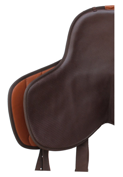 15" Western Horse Bareback Treeless Leather Saddle Pleasure Trail Riding 49103BK