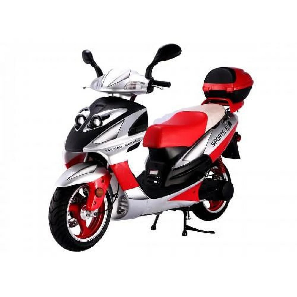 TaoTao Lancer 150cc Gas Fully Automatic Scooter with Matching Storage Trunk - Sporty Black