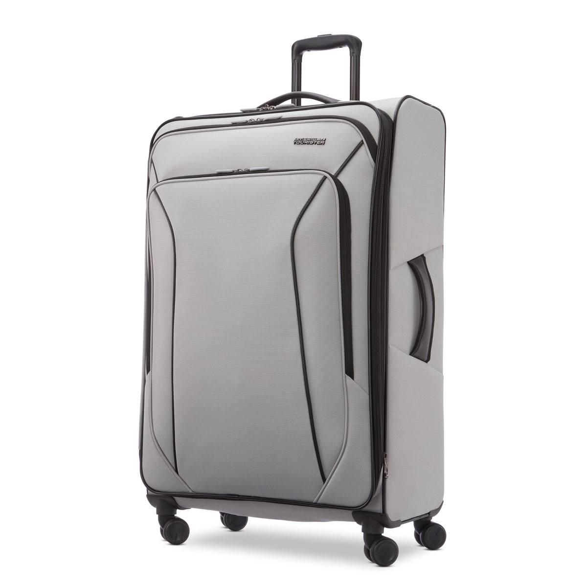 American Tourister X-Lite 3-Piece Luggage Set with Spinner Wheels - Light Grey