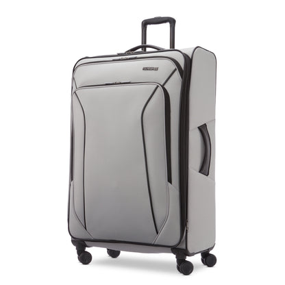 American Tourister X-Lite 3-Piece Luggage Set with Spinner Wheels - Light Grey