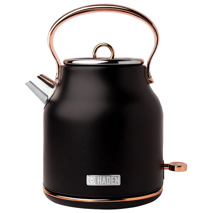Haden Heritage 1.7 Liter Electric Kettle with 2 Slice Bread Toaster, White