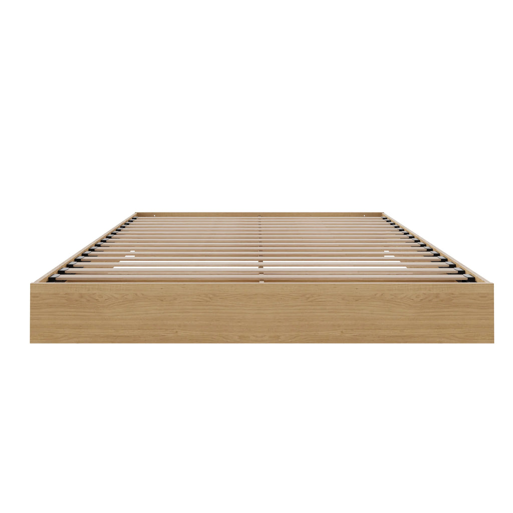 Nexera Full Size Platform Wood Bed Frame, Walnut