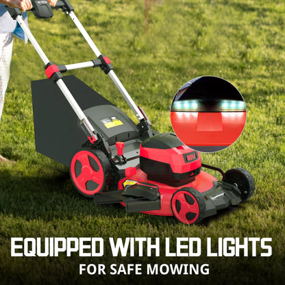 PowerSmart 80V 22-inch Self-Propelled Cordless Lawn Mower with 6.0Ah Battery and Charger