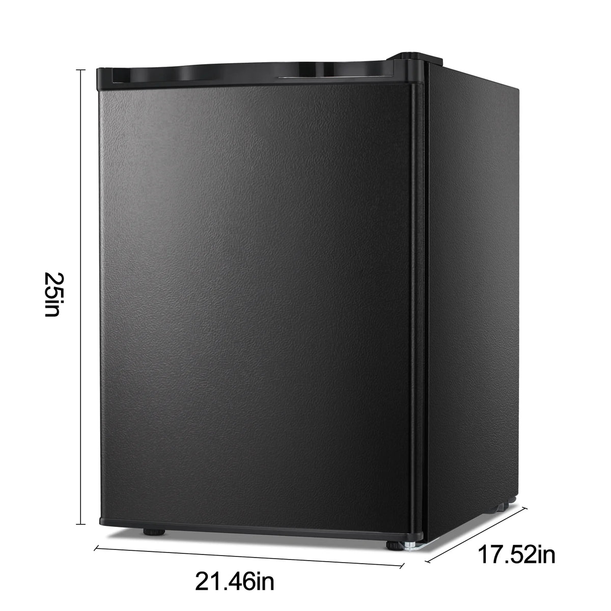 KNDKO 2.6Cu.ft Upright Freezer, Mini Freezer with Reversible Single Door, Removable Shelves, Adjustable Thermostat for Home/Kitchen/Office, Silver
