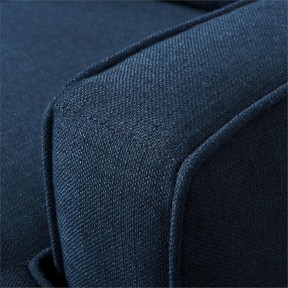 Serta Harmon Square Arm Sectional Navy Blue