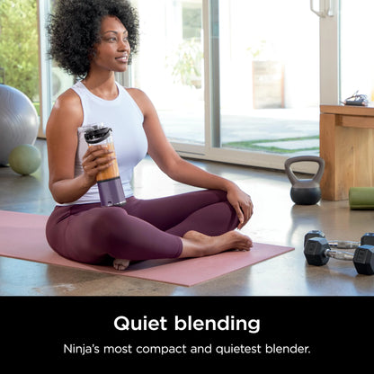Ninja Blast Portable Blender, Cordless, 18oz. Vessel, Personal Blender for Shakes & Smoothies, BPA Free, Leakproof Lid & Sip Spout, USB-C Rechargeable, Dishwasher Safe Parts, Metallic Purple,