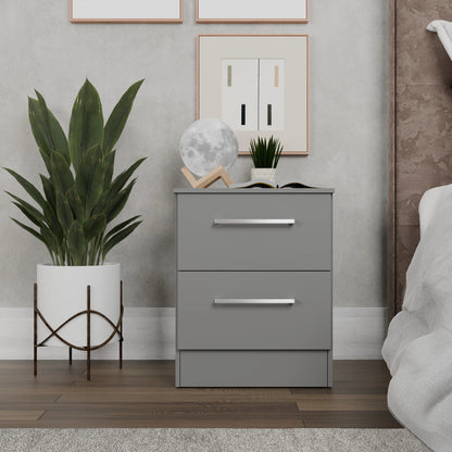 Kappesberg Foster Gray 3-Piece Bedroom Set �C 6-Drawer Dresser and 2 Nightstands, 50.2"W