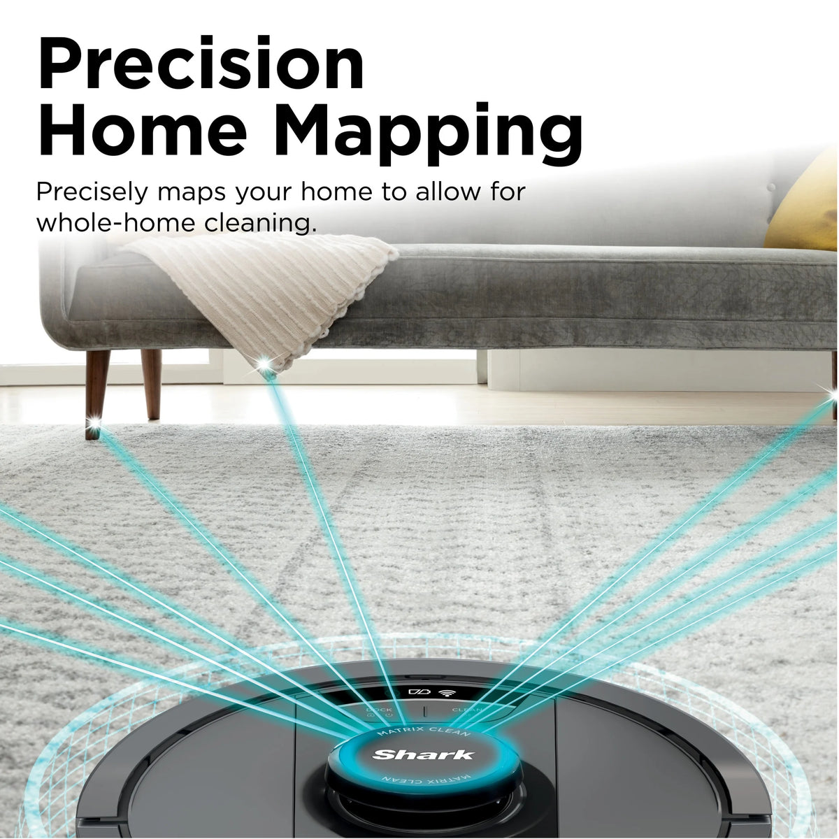 Shark Matrix Robot Vacuum & Mop, Auto Empty, Carpets and Hard Floors, 30-Day Capacity Base, Precision Home Mapping, Pet-Friendly, Wi-Fi, RV2400WS