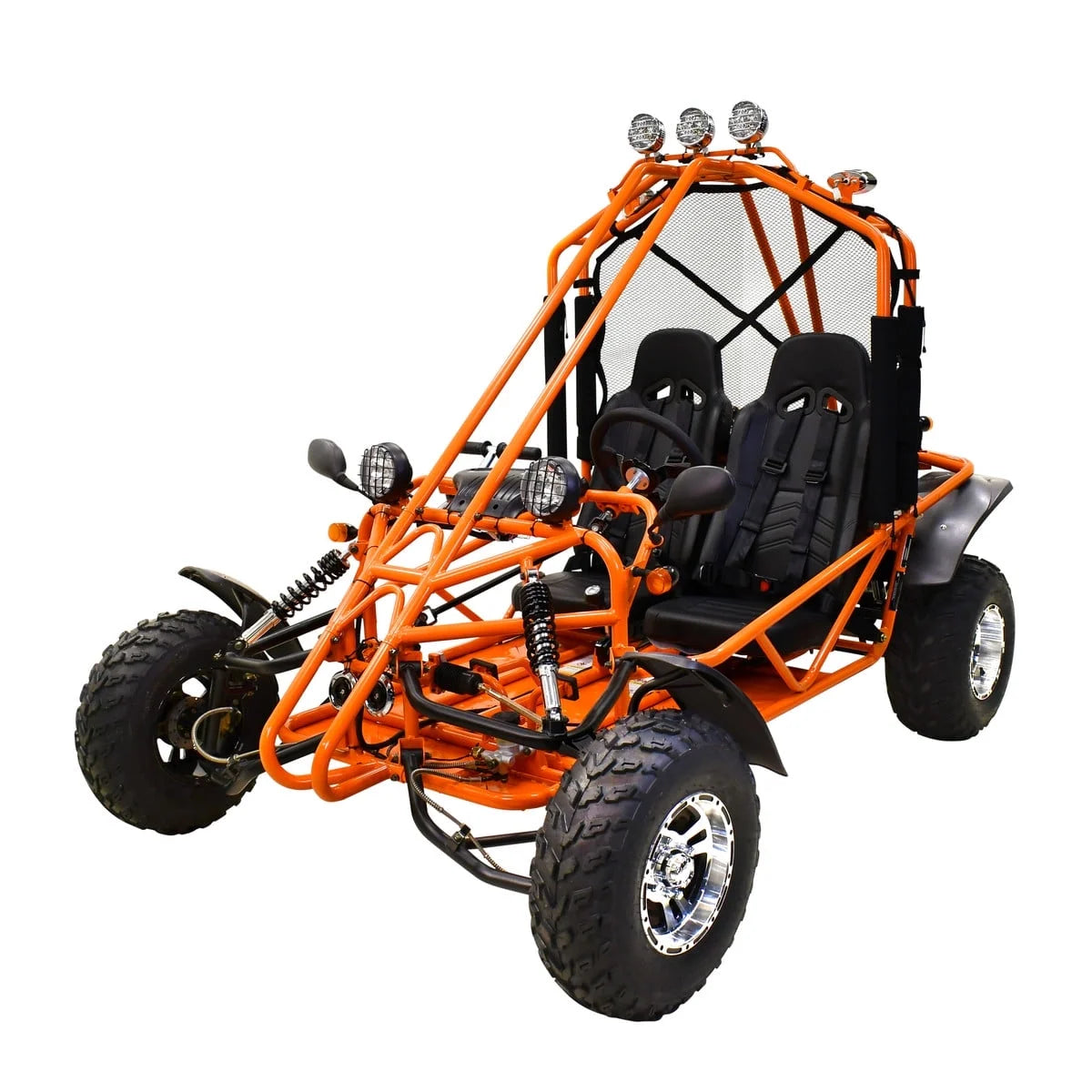Massimo GKA 200 169cc EFI Adult Go Kart with 10HP Engine, 2WD Off-Road Go Cart, Dual Seats, Red