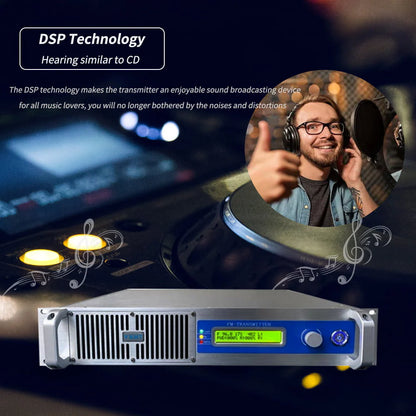 1000W Radio Station FM Church Transmitter, YXHT 1KW Long Range FM Transmitter