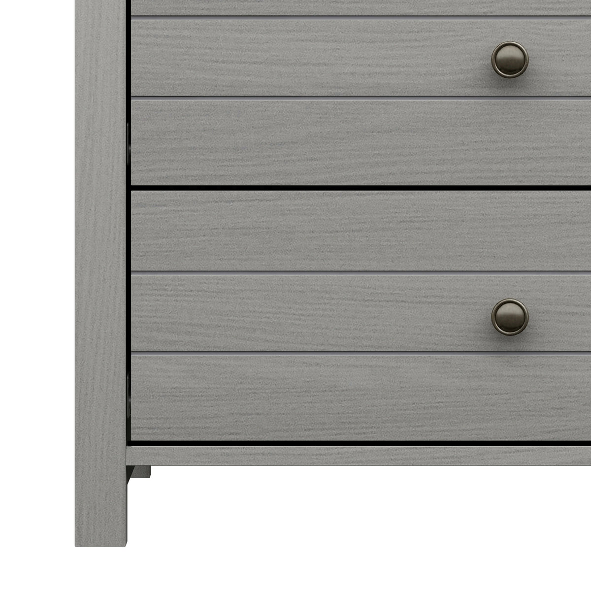 Living Essentials by Hillsdale Harmony Wood 6 Drawer Dresser, Matte White