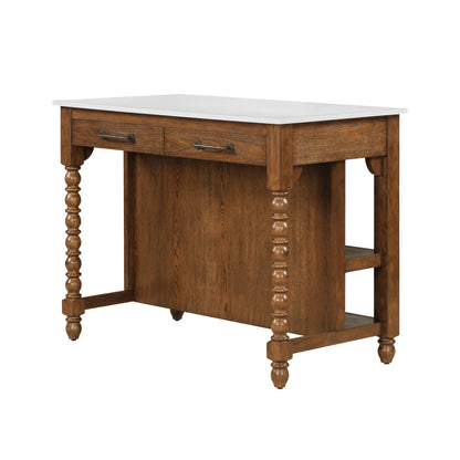 Pioneer Woman Harper Kitchen Island with Drawers, Homestead Brown