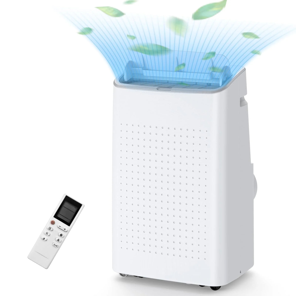 TROPOW 15,000 BTU Portable Air Conditioners, Cools up to 800 Sq.ft, Portable AC Built-in Cool with Dehumidifier and Fan Modes, Remote Control and Installation Kits, < 50dB, White