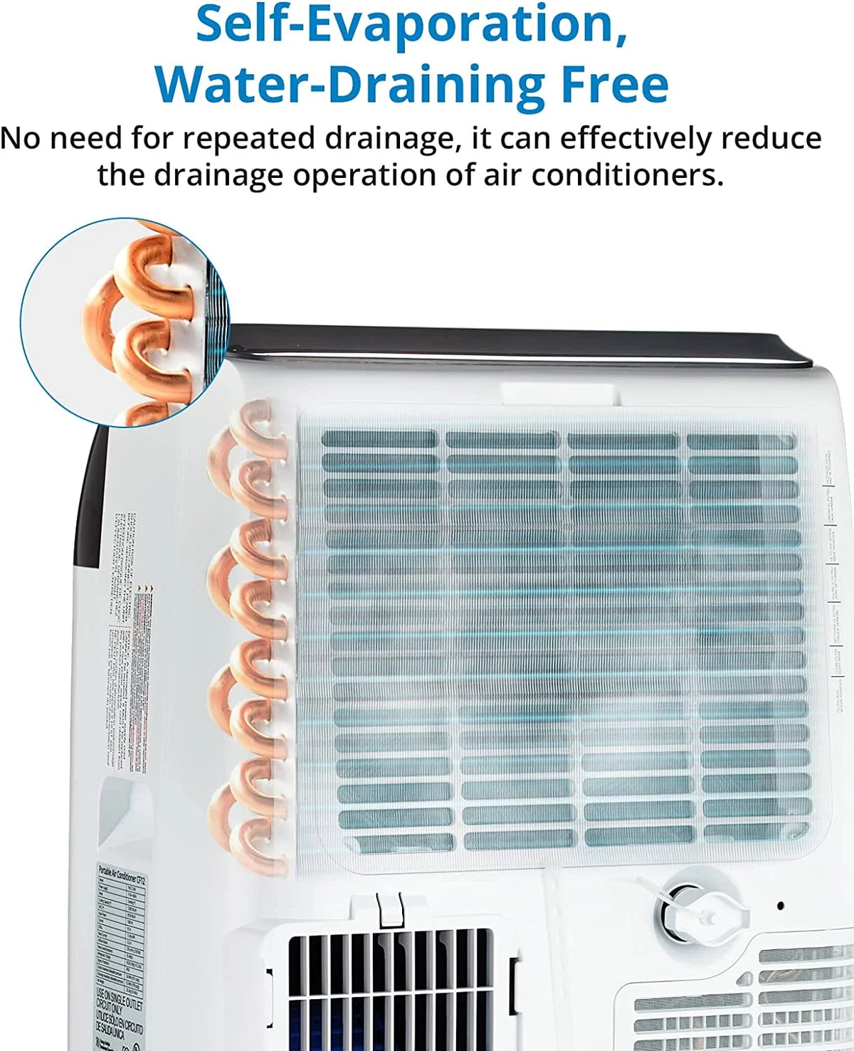 EastVita 10000 BTU Air Conditioner Portable for Room, 3-in-1 AC Unit, Dehumidifier and Fan, Air Conditioners with Remote Control & Window Kit, Sleep Mode, LED Display, Cooling Room up to 450 Sq.ft