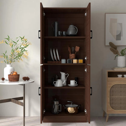 DIYART White Kitchen Pantry Cabinet, 71" Tall Kitchen Storage Cabinet with doors, Kitchen Pantry Hutch with Storage for Kitchen, Dining Room