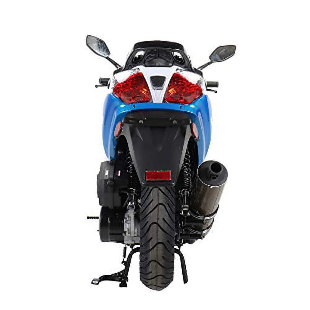X-Pro Brand New 150cc Gas Moped Motorcycle, 13" Aluminum Wheels, Electric/Kick Start Large Headlights!