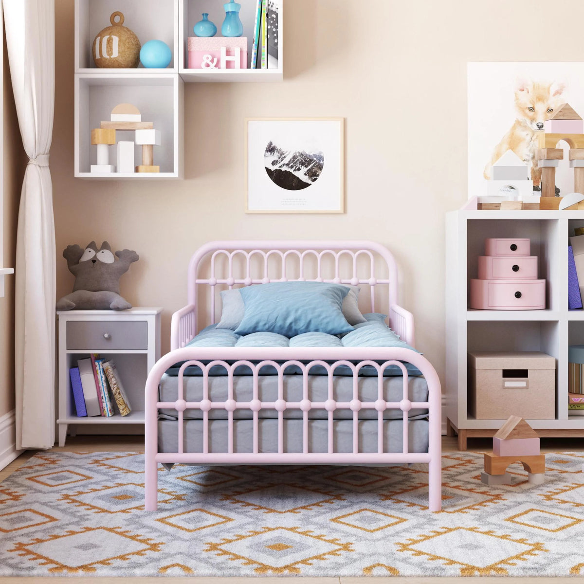 Little Seeds Monarch Hill Ivy Metal Toddler Bed, Gold