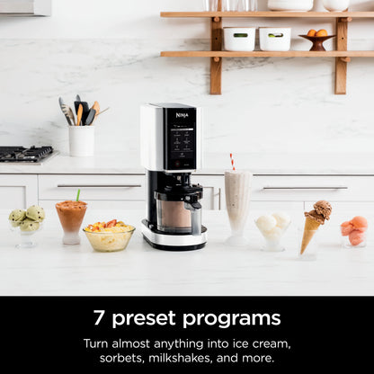 Ninja?? CREAMi??, Ice Cream Maker and Frozen Treat Maker with 7 One-Touch Programs, NC300WMWH