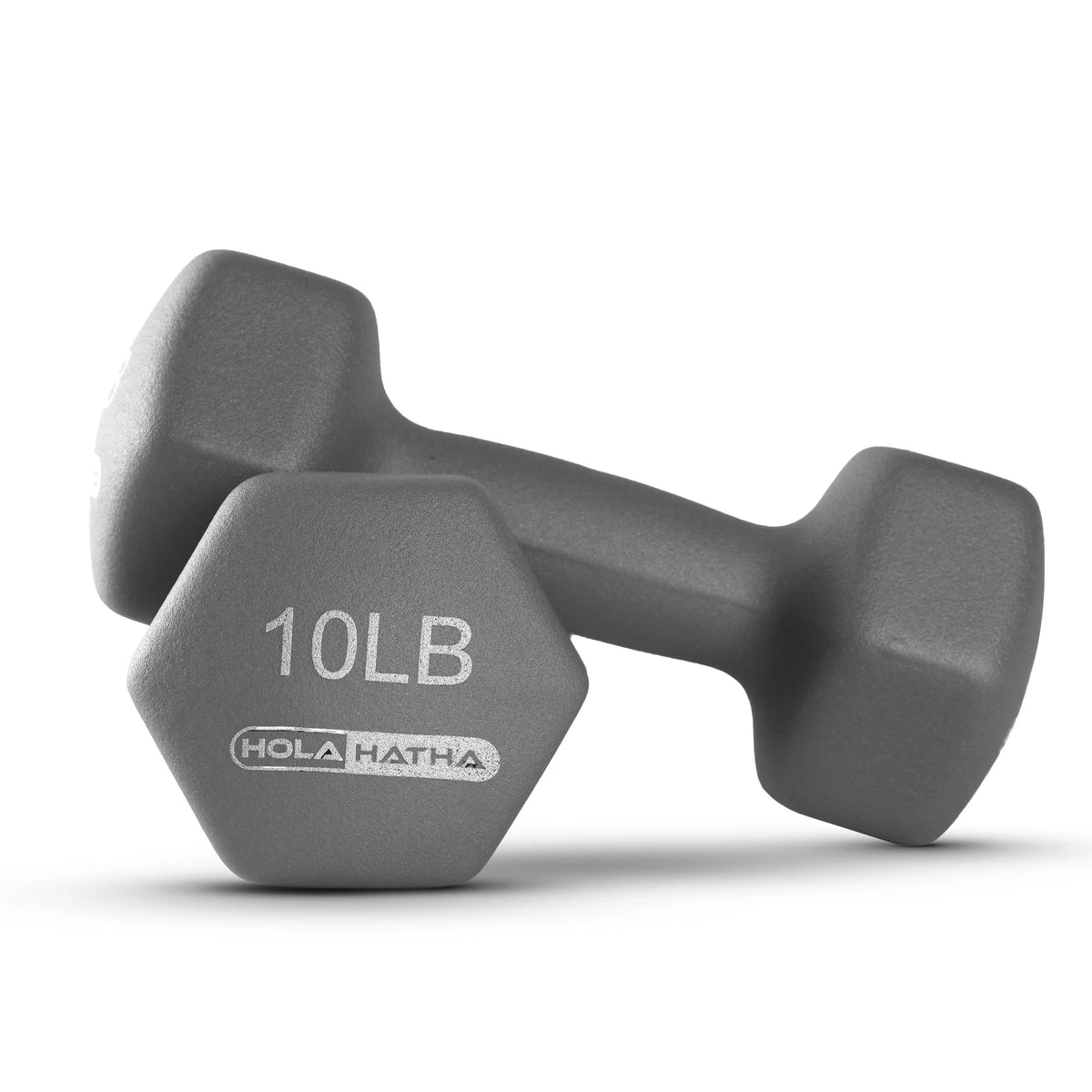 HolaHatha Neoprene Dumbbell Weight Set with Rack (Black), 112.5 lb