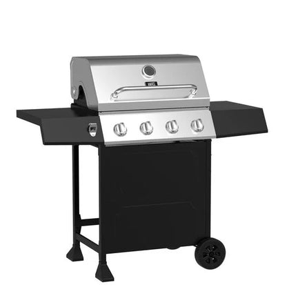 Expert Grill 4-Burner Gas Grill, Stainless Steel/Black
