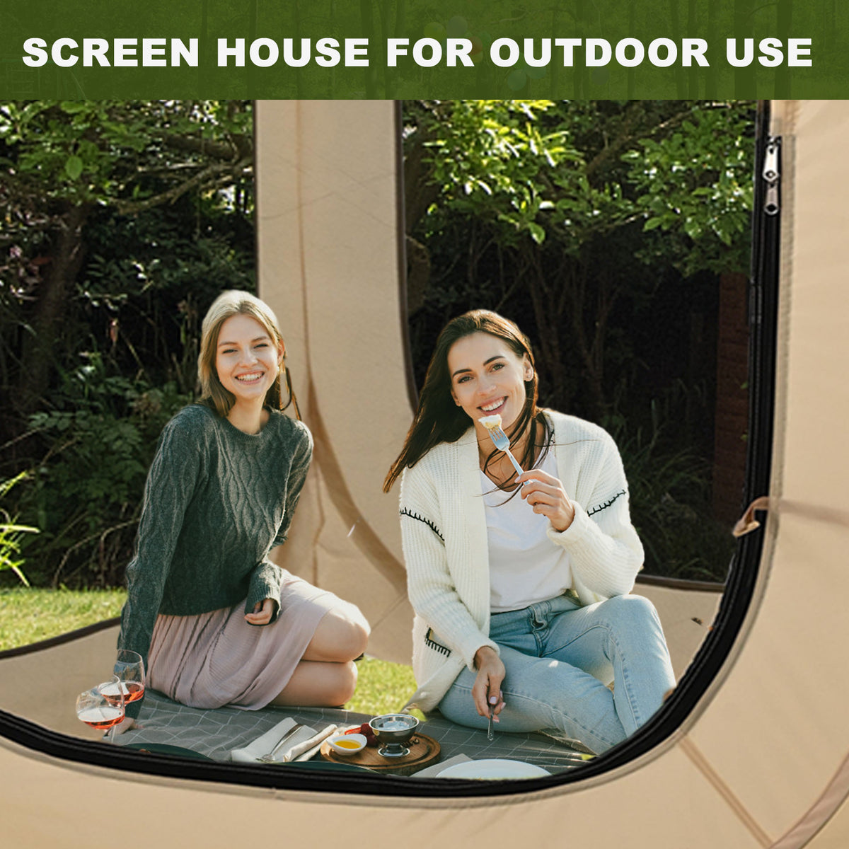 ABORON Sports Tent Pop Up Pod, Instant Weather Proof Pop Up Tent Shelter with Carry Bag, Clear View Bubble Tent for Watching Sports Events, Camping, Fishing, Portable & Foldable