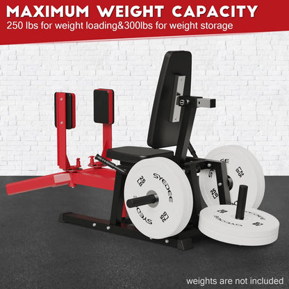 Syedee Hip Abductor Machine, Plate-Loaded Inner and Outer Thigh Machine, Thigh Master Hip Trainer, Hip Thrusters for Home Gym
