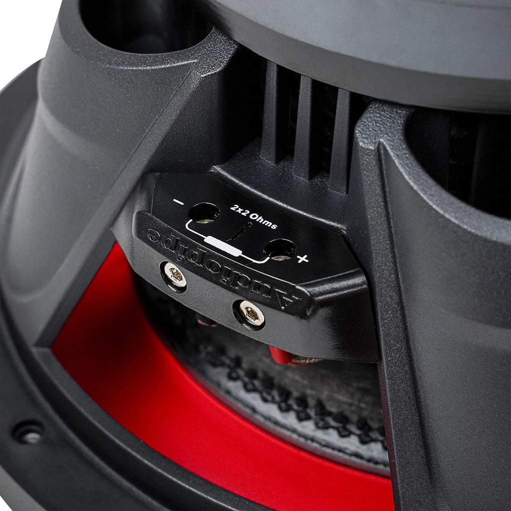 Audiopipe 1200W RMS Dual Car Subwoofer, Black, 12"