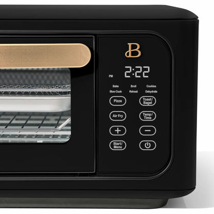 Beautiful Infrared Air Fryer Toaster Oven, 9-Slice, 1800 W, White Icing by Drew Barrymore