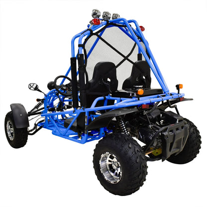 Massimo GKA 200 169cc EFI Adult Go Kart with 10HP Engine, 2WD Off-Road Go Cart, Dual Seats, Red