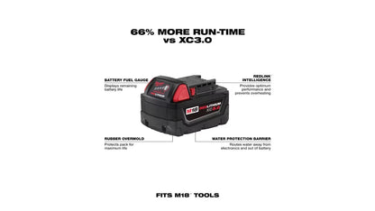 Open Box Milwaukee 2695-27SH M18 18-Volt Lithium-Ion Cordless Combo Kit 7-Tool with 2-Batteries, Charger and Tool Bag