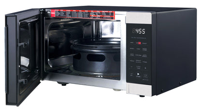 Galanz 0.9 Cu ft Air Fry Countertop Microwave, 900 Watts, Stainless Steel, New