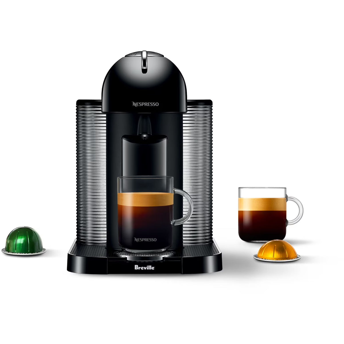 Breville Nespresso Vertuo Coffee & Espresso Single-Serve Machine in Matte Black
