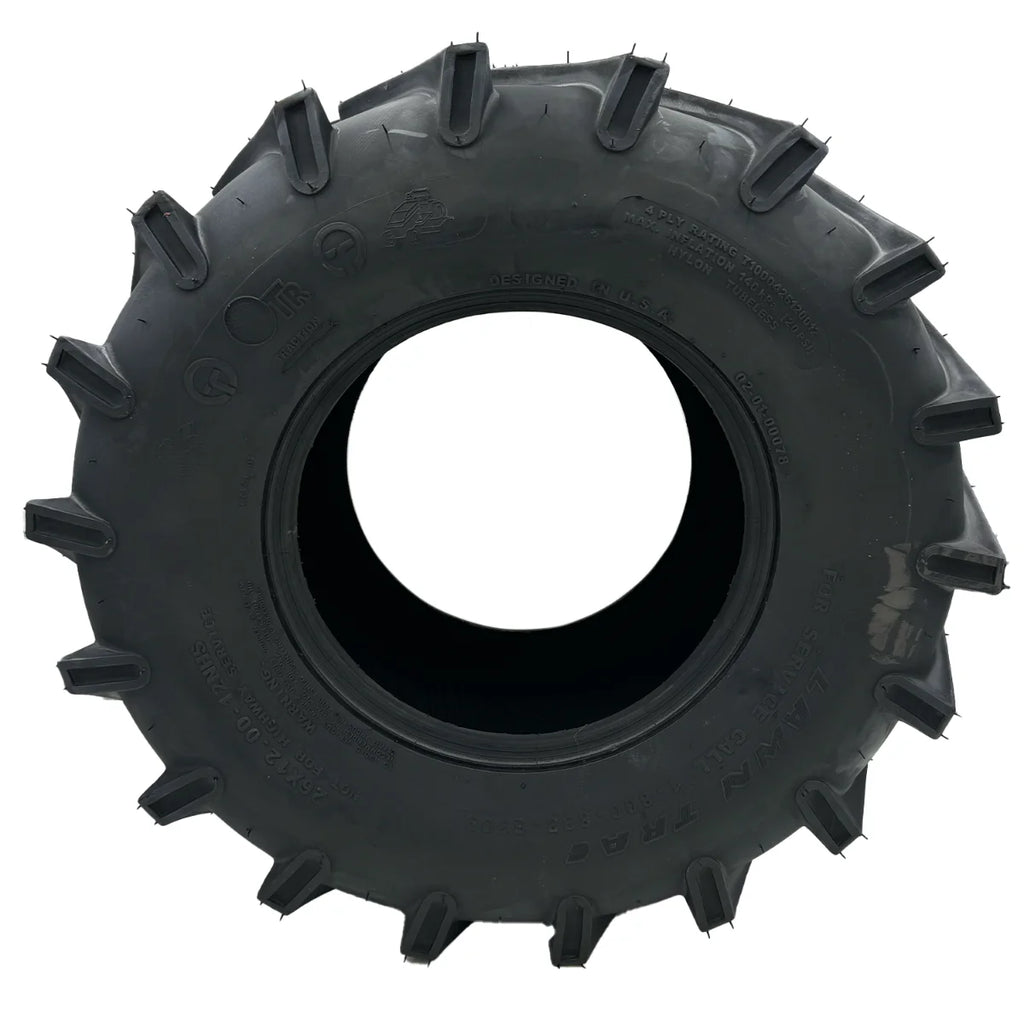 26x12.00-12 4Ply Lawn Trac Tire, Compatible with SCAG 485604 and More