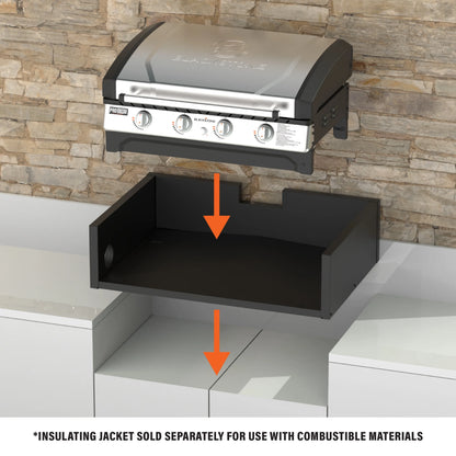 Blackstone Pro Series 4-Burner 36" Propane Omnivore Drop-in Outdoor Griddle with Hood