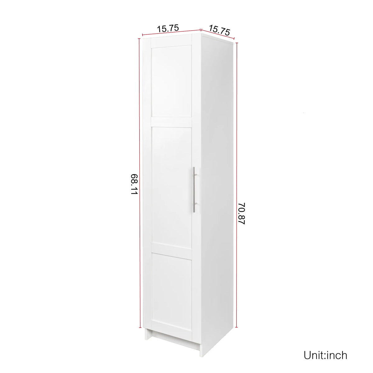 Slim Tall Storage Cabinet,Pantry Cabinet with Doors Shelves Small Space for Kitchen Living Room Bathroom