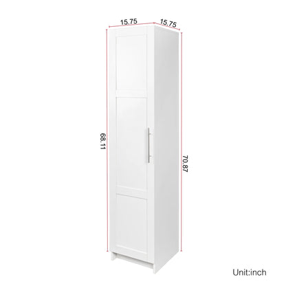 Slim Tall Storage Cabinet,Pantry Cabinet with Doors Shelves Small Space for Kitchen Living Room Bathroom