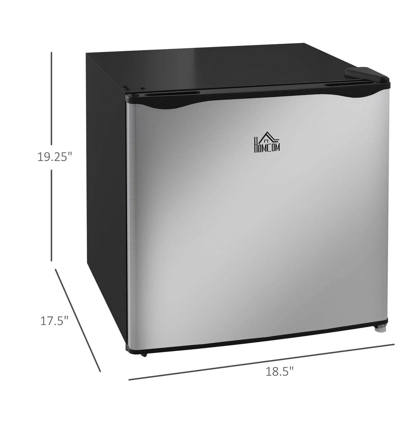 Mini Upright Freezer 1.1 Cu.Ft - Compact Silver Freezer, Removable Shelves, Low Noise, Adjustable Temperature - Ideal for Apartments, Dorms, Offices