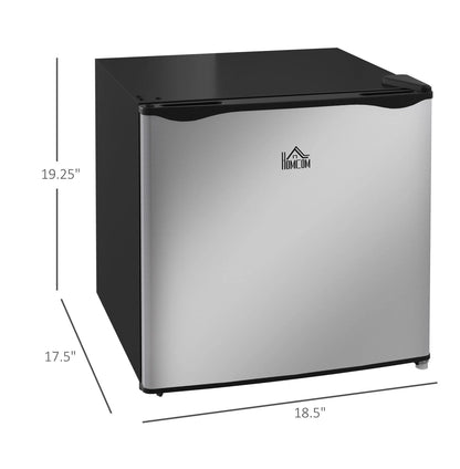 Mini Upright Freezer 1.1 Cu.Ft - Compact Silver Freezer, Removable Shelves, Low Noise, Adjustable Temperature - Ideal for Apartments, Dorms, Offices
