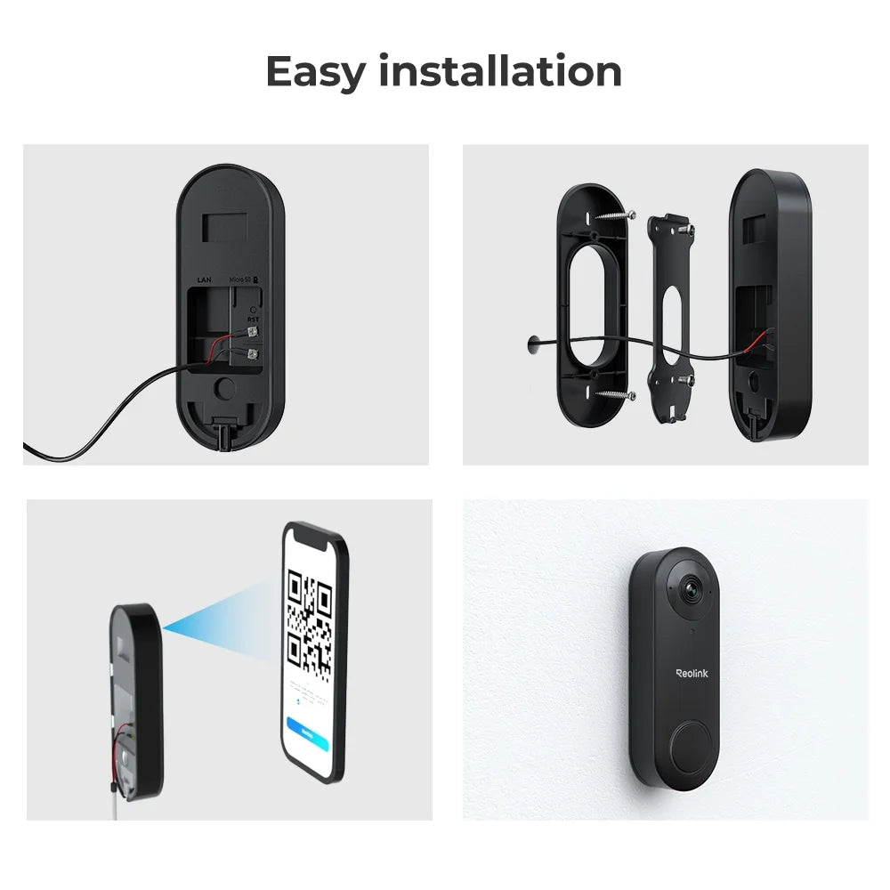 Reolink 2K 5MP Video Doorbell Camera 5G Wifi Security Home Doorbell Chime, Person &Package Detection