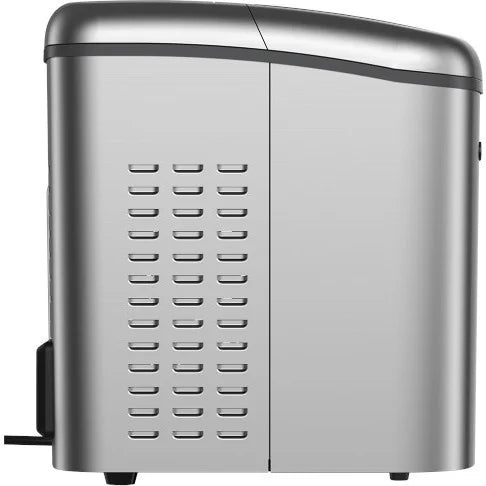 Galanz Portable Countertop Electric Maker Machine 26 lbs in 24 Hours, 9 Bullet Shaped Cubes Ready in 9 Minutes, 2 Ice Sizes, Perfect for Parties & Home Bar, 2.1 L, Retro Red