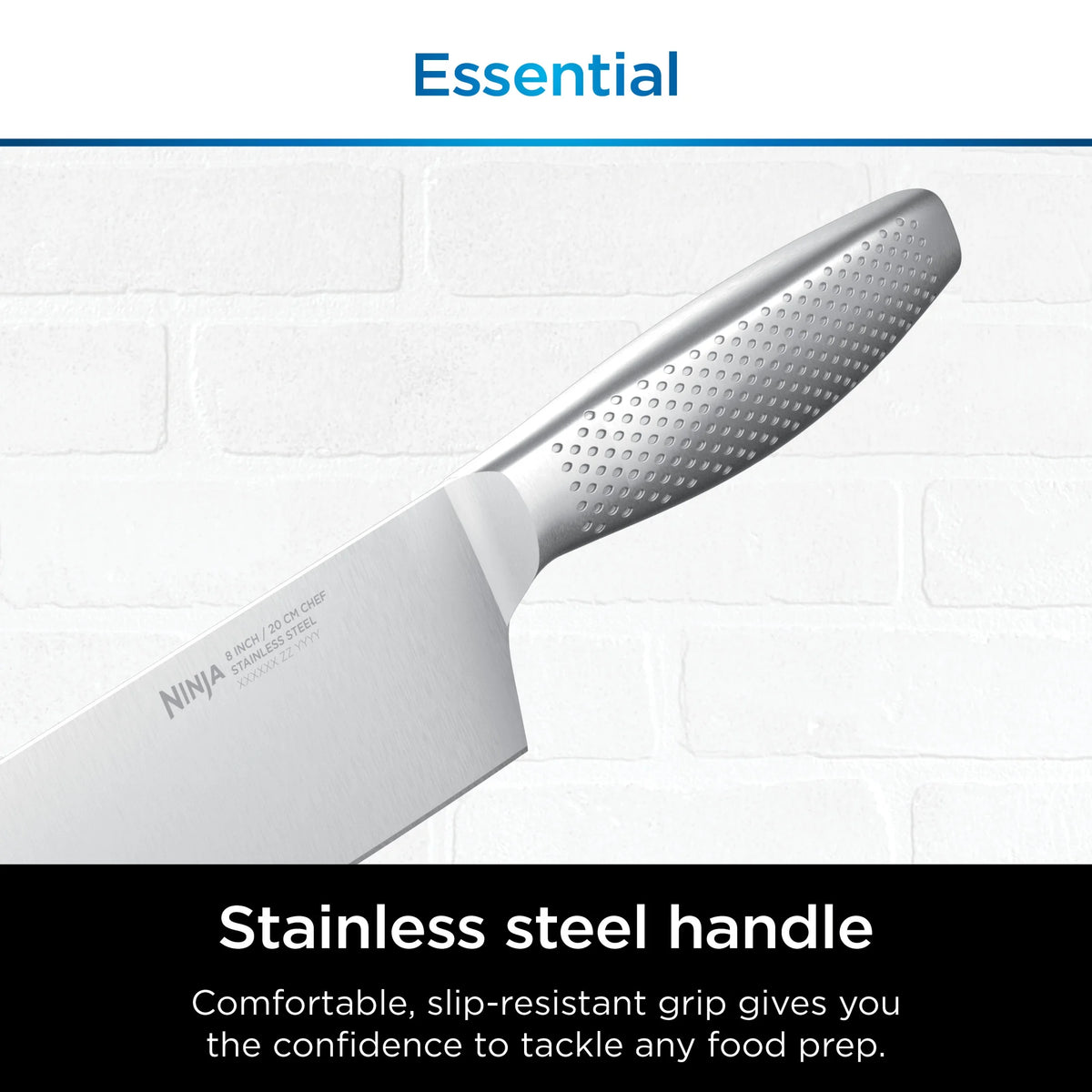 Ninja NeverDull Essential 12-Piece Stainless Steel Knife Set with Built-in Sharpener, K22012