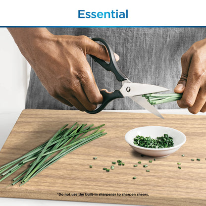 Ninja NeverDull Essential 12-Piece Stainless Steel Knife Set with Built-in Sharpener, K22012
