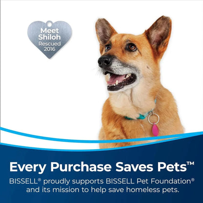 BISSELL Pet Hair Eraser Slim Corded Stick Vacuum, Carpet, Area Rugs, Hard Floor, Upholstery, Lightweight, Swivel Steering, Tangle-Free Brish Roll, 3875, Black
